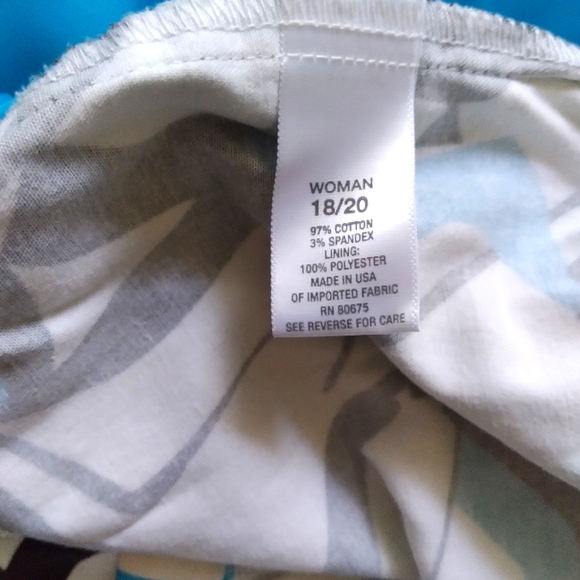 Dress Barn Open Front Abstract print blazer, size 18/20 - Picture 6 of 7